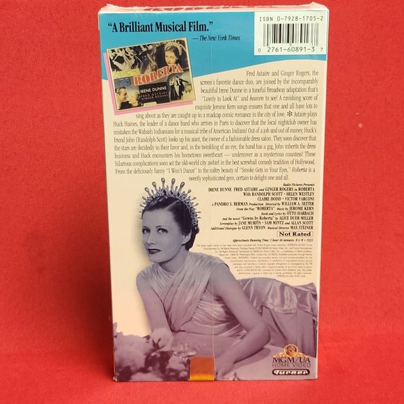 Roberta VHS New Sealed  Irene Dunne Fred Astaire Ginger Rogers Randolph Scott - Picture 2 of 8